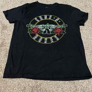 Guns N Roses Was Here 2023 Tour Black T Shirt Size Medium